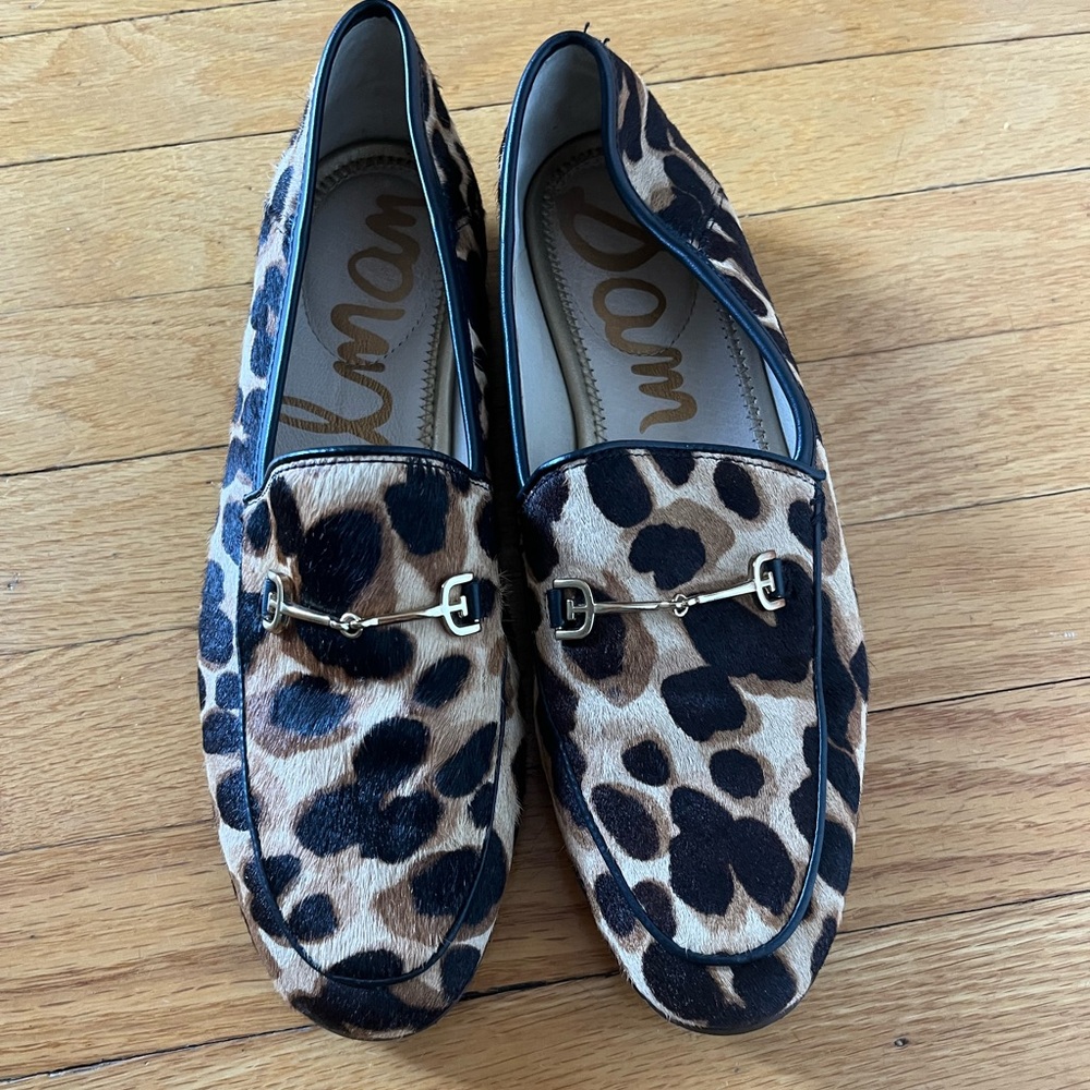 Women's Loraine Leopard Print Calf Hair Loafers